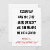 Funny Valentines Carte de jour (Devant / Derrière)