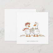 Funny Valentines carte de jour pour Husaband Wife (Devant / Derrière)