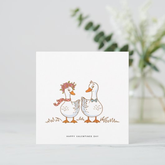 Funny Valentines carte de jour pour Husaband Wife (Debout devant)