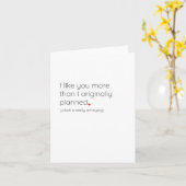 Funny Valentines Carte Jour 'Je T'Aime' (Fleur jaune)