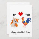 Funny Valentines Carte Jour Pour Lui (Devant / Derrière)