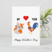 Funny Valentines Carte Jour Pour Lui (Debout devant)