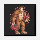 Funny Valentines Day Bigfoot Heart Love Sasquatch  Magneet (Voorkant)