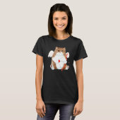 Funny Valentine's Day Cat Cupid Heart Persian Kitt T-shirt (Voorkant volledig)