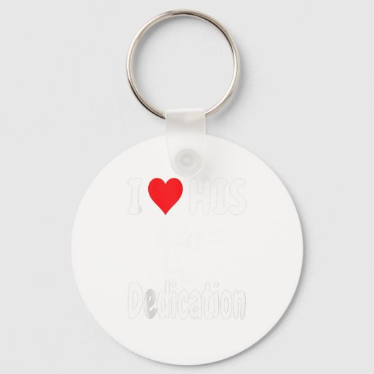 Funny Valentine's Day Couple Matching I Love His D Sleutelhanger (Voorkant)