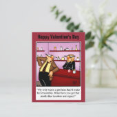 Funny Valentine's Day Humour Carte postale (Debout devant)