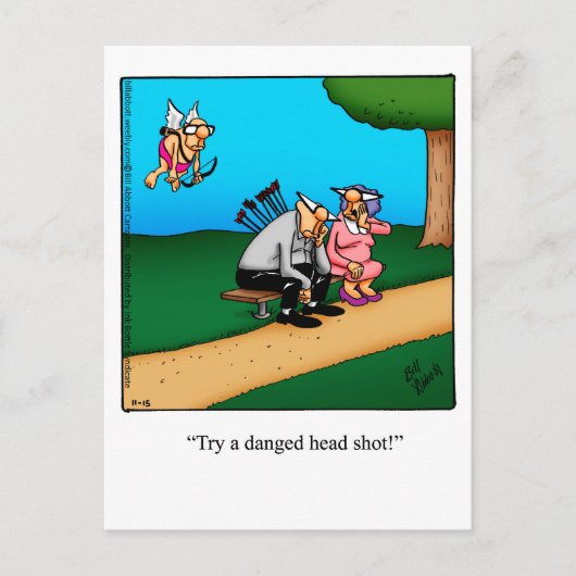 Funny Valentine's Day Humour Carte postale (Devant)