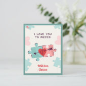 Funny Valentines Jour Carte Puzzle pour enfants (c (Debout devant)