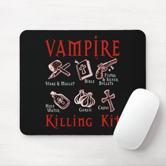 Funny Vampire Killing Kit Muismat (Met muis)
