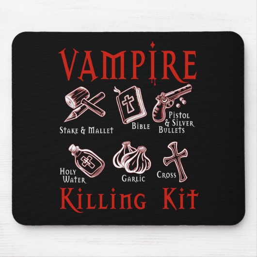 Funny Vampire Killing Kit Muismat (Voorkant)