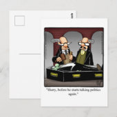 Funny Vampire Politics Humor Briefkaart (Voorkant / Achterkant)