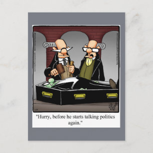 Funny Vampire Politique Humour Carte postale Spect