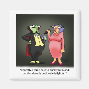 Funny Vampire Wine Humor Magnet Magneet