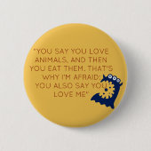 Funny Vegan Button (Voorkant)