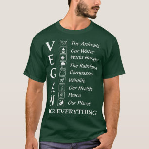 Funny Vegan Gift Shirt Vegan voor alles vegeta