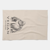 Funny vegan gorilla proteïne theedoek (Horizontaal)