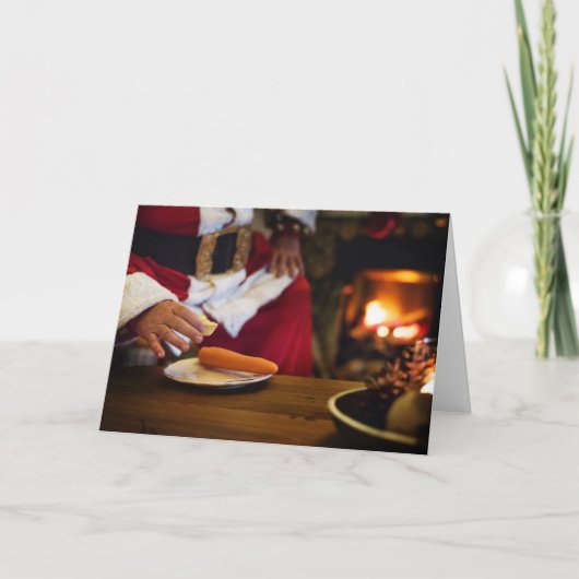 Funny Vegan Kerstmis Wenskaart Feestdagen Kaart (Voorkant)