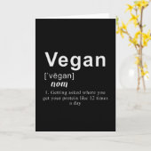 Funny Vegan Shirt - Vegan Definition Kaart (Gele Bloem)
