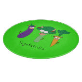 Funny Vegetables Cute Cartoon Kinder Snijplank (Hoek)