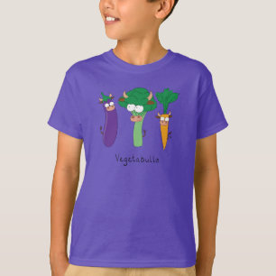 Funny Vegetables Cute Cartoon Kinder T-shirt