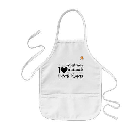 Funny Vegetarian Quote Apron Kinder Schort (Voorkant)