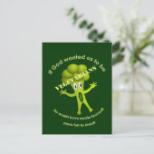 Funny Vegetarian Quote Briefkaart (Staand voorkant)