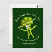 Funny Vegetarian Quote Briefkaart (Voorkant / Achterkant)