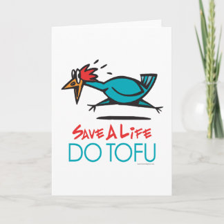 Funny Vegetarian, Vegan DO TOFU Feestdagen Kaart