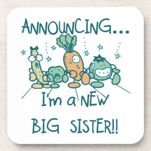 Funny Veggies New Big Sister Onderzetter
