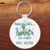 Funny Veggies New Big Sister Sleutelhanger (Voorkant)