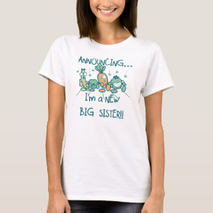 Funny Veggies New Big Sister T-shirt