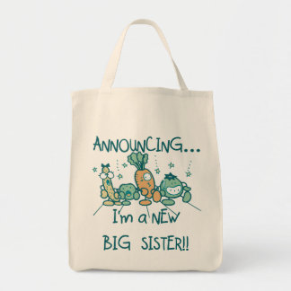 Funny Veggies New Big Sister Tote Bag