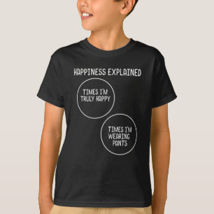 Funny Venn Diagram for No Pants Crowd T-shirt