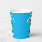 Funny Venus vliegt met plant cartoon Papieren Bekers (Rechts)