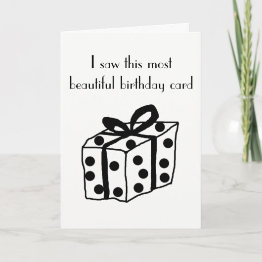 Funny verjaardagskaart kaart (Voorkant)