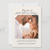 Funny Verloving Foto aankondiging hand Heavier (Voorkant)