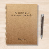 Funny Verover de wereld gepersonaliseerde Planner
