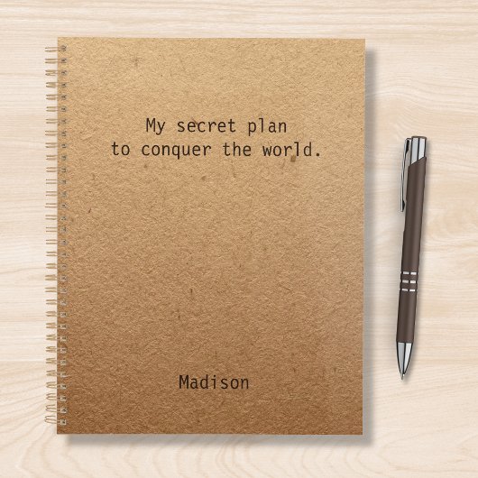 Funny Verover de wereld gepersonaliseerde Planner