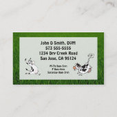 Funny Vétérinaire Carte de visite (Dos)