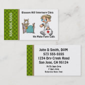 Funny Vétérinaire Carte de visite (Devant / Derrière)