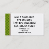 Funny Vétérinaire Carte de visite (Dos)