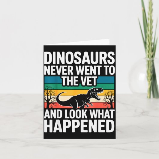 Funny Veterinarian Design For Men Women Vet Tech V Kaart (Voorkant)