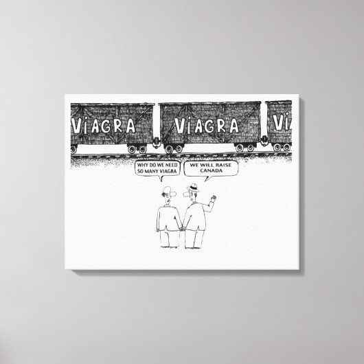 Funny "VIAGRA Canvas Print" Afdruk (Voorkant)
