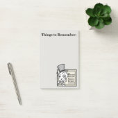 FUNNY VICTORIAANS CAT GRAPHIC POST-IT NOTEPAD POST-IT® NOTES (Kantoor)