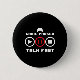 Funny Video Game Design For Men Women Video Gaming Ronde Button 5,7 Cm