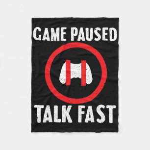 Funny Video Game voor mannen Video Gaming Player Fleece Deken
