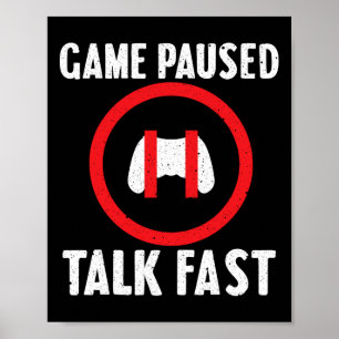Funny Video Game voor mannen Video Gaming Player Poster
