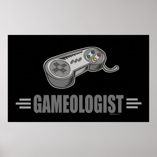 Funny Video Gamer Poster (Voorkant)