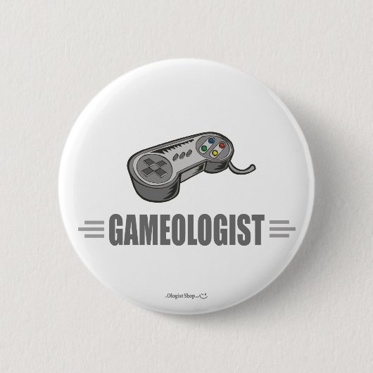 Funny Video Gamer Ronde Button 5,7 Cm (Voorkant)