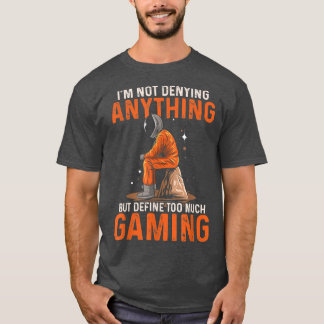 Funny Video Games Astronaut Design For Gamer Onlin T-shirt